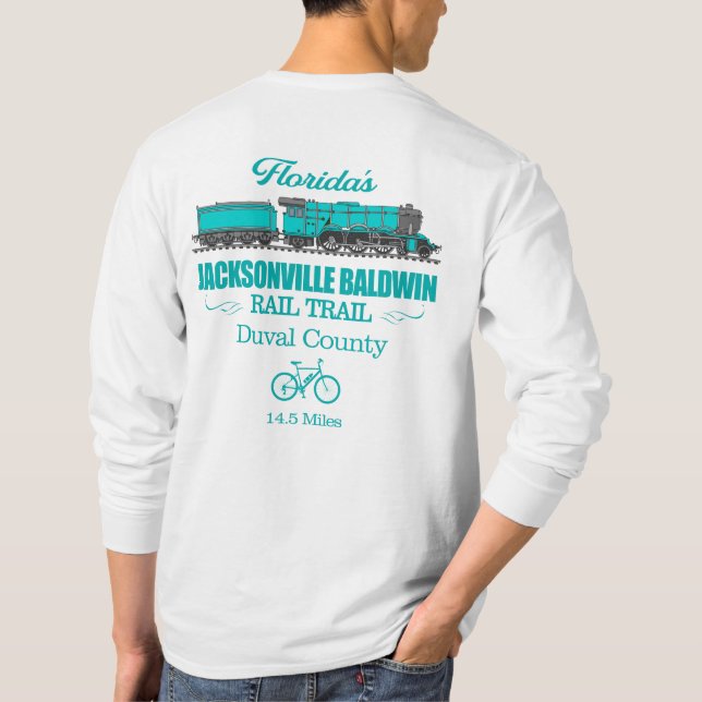 Jacksonville Baldwin Rail Trail (RT2) T Shirt (Baksida)