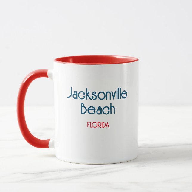Jacksonville Beach Florida Coffee Mugg (Vänster)