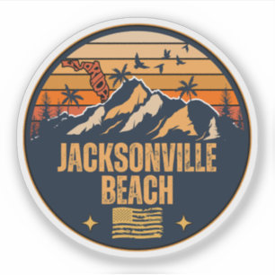 Jacksonville Beach, Florida Klistermärken