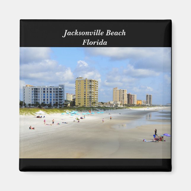 Jacksonville Beach, Florida Magnet (Framsidan)