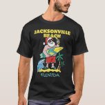 JACKSONVILLE BEACH FLORIDA Santa Surfing T Shirt<br><div class="desc">JACKSONVILLE BEACH FLORIDA Santa Surfing</div>