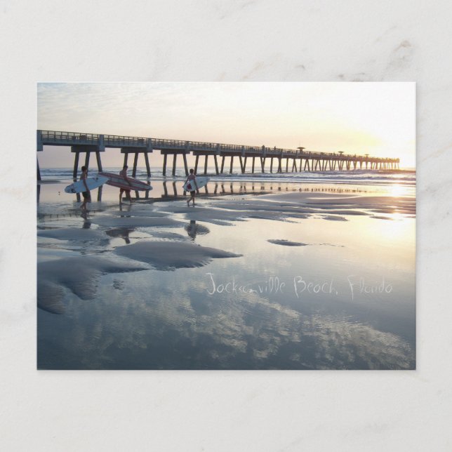 Jacksonville Beach, Florida Vykort (Framsida)