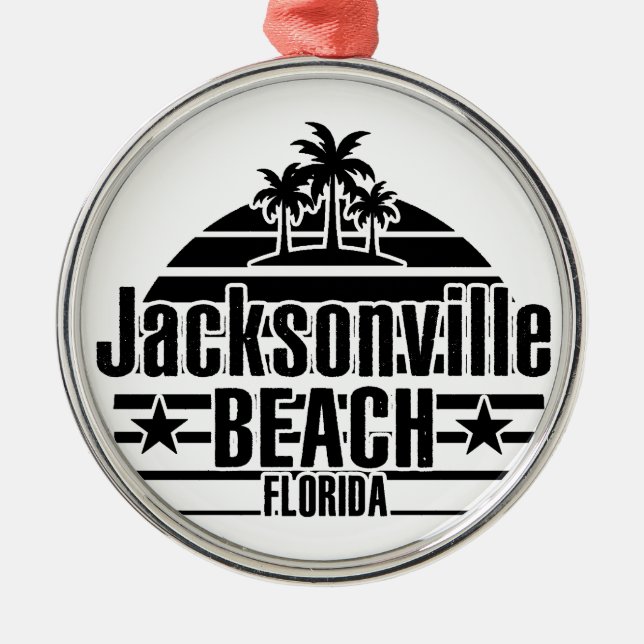 Jacksonville Beach Julgransprydnad Metall (Framsidan)