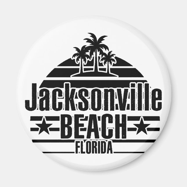 Jacksonville Beach Magnet (Framsidan)