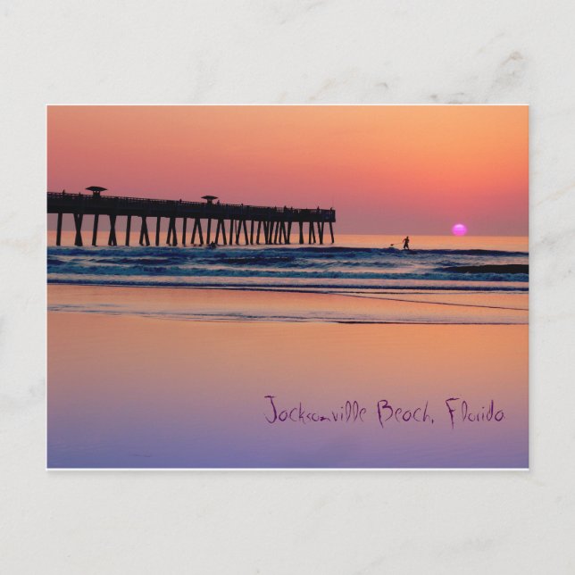 Jacksonville Beach, Sunrise Vykort (Framsida)