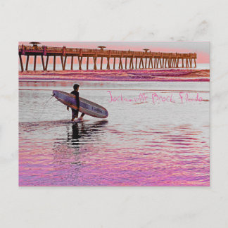 Jacksonville Beach Surfer Vykort