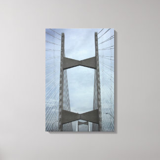 Jacksonville Bridge, Florida Canvastryck