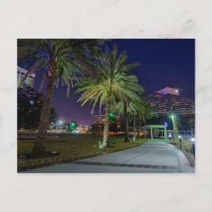 Jacksonville centrum Florida Siluett Vykort