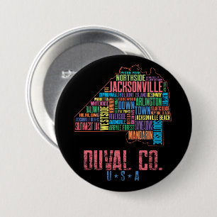 Jacksonville Duval County Florida USA Karta Knapp