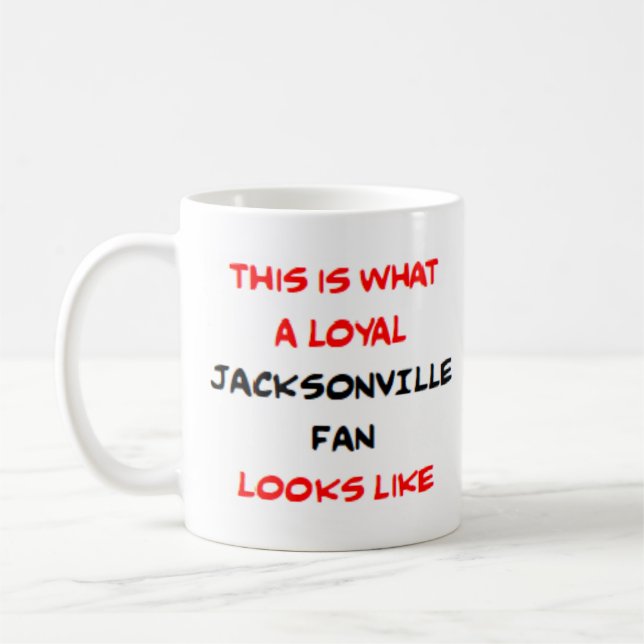 Jacksonville-fan, lojal kaffemugg (Vänster)