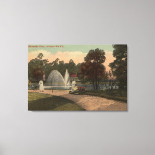 Jacksonville FL - beskåda av flodstrand Canvastryck