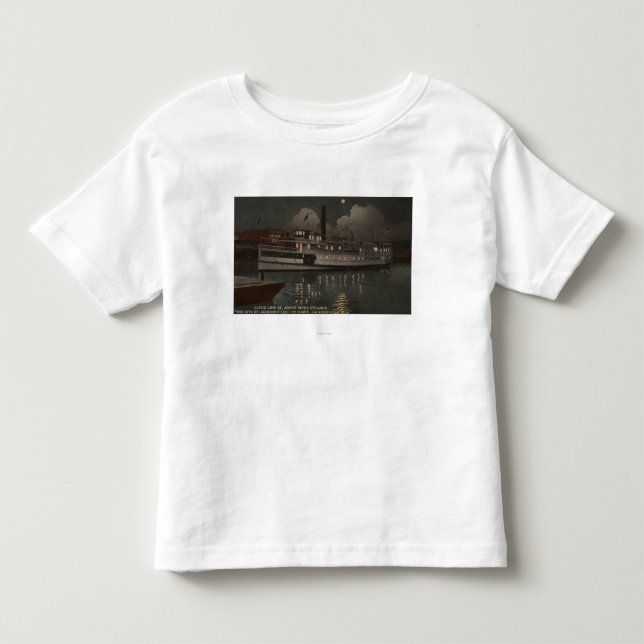 Jacksonville FL - natten beskådar den St Johns T Shirt (Framsida)