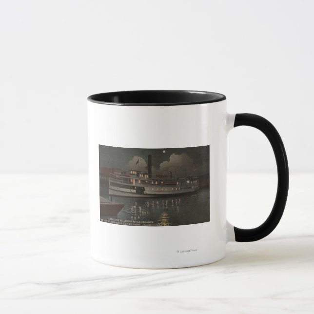 Jacksonville, FL - Night View St. Johns River Mugg (Höger)