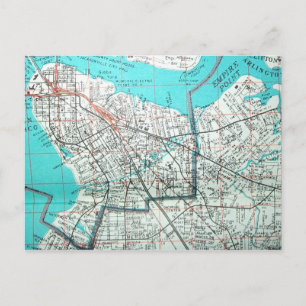 JACKSONVILLE, FL Vintage Karta vykort