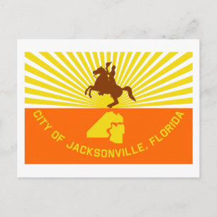 Jacksonville Flagga Vykort