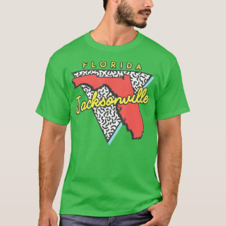 Jacksonville Florida 80:s Design Souvenirs T Shirt