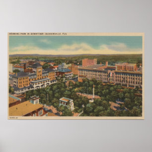 Jacksonville Florida - antennen beskådar av att Poster