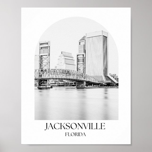 Jacksonville Florida Arch Photo Print Poster (Framsidan)