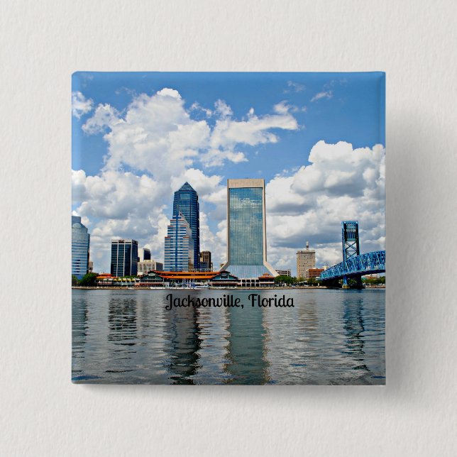 Jacksonville, Florida cityscape-fotografi Knapp (Framsida)