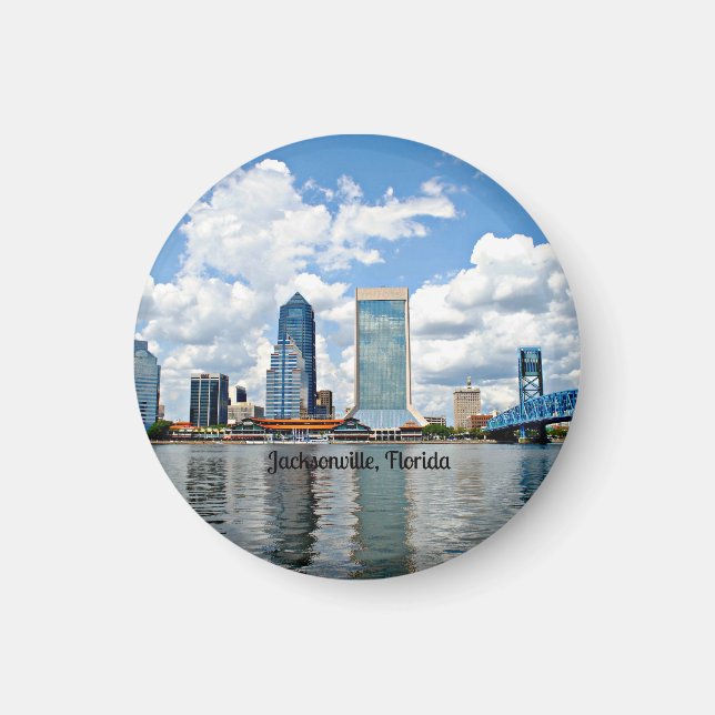 Jacksonville, Florida cityscape Magnet (Framsidan)