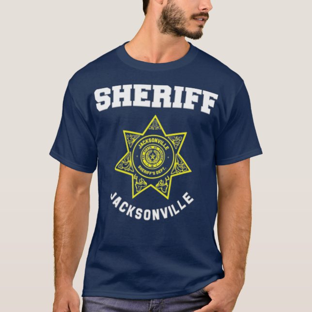 Jacksonville Florida Duval Sheriff T Shirt (Framsida)