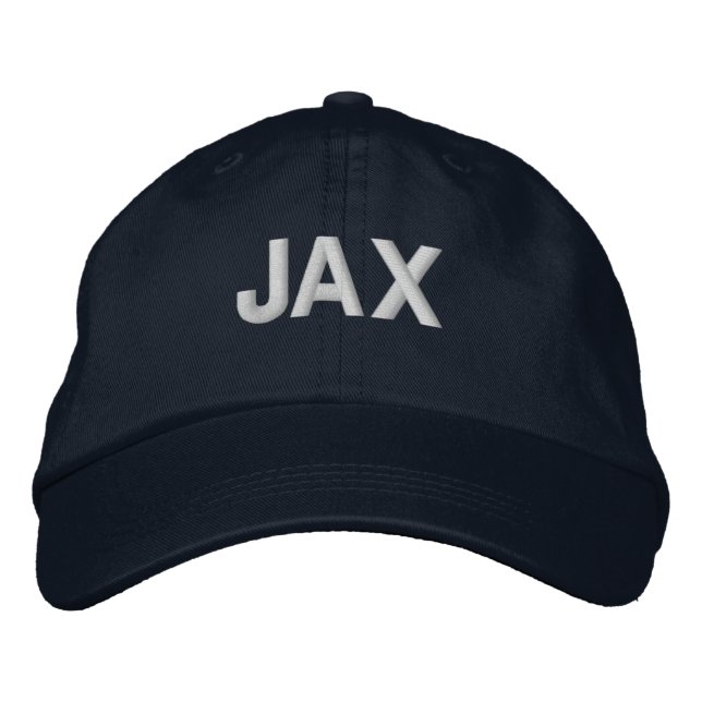 Jacksonville Florida Embroized Baseball Hat Broderad Keps (Framsida)