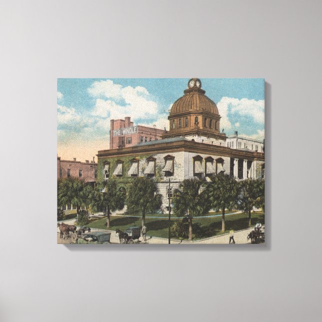 Jacksonville, Florida - Exterior View of City Canvastryck (Framsida)