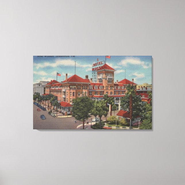 Jacksonville, Florida - Exterior View of Hotel Canvastryck (Framsida)