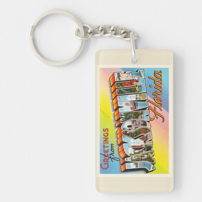 Jacksonville Florida FL vintage resorsouvenir (Framsidan)