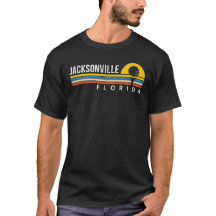Jacksonville Florida Golfpresent Retro solnedgång 