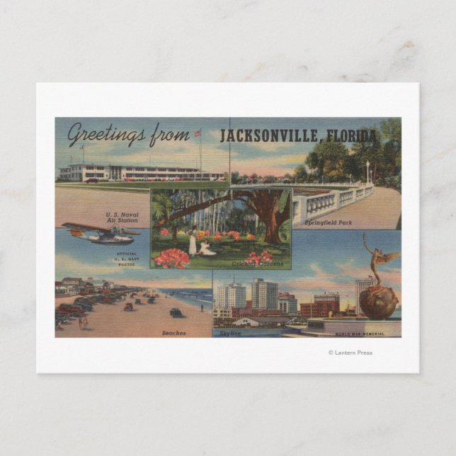 Jacksonville, Florida - Hälsning from Vykort (Framsida)