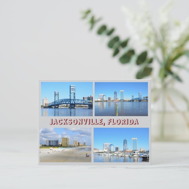Jacksonville, Florida Helgdag Postcard Helg Vykort (Stående Fram)