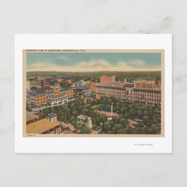 Jacksonville, Florida - Hemmings flygvy Vykort (Framsida)