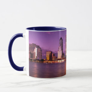Jacksonville Florida horisont på natten Mugg