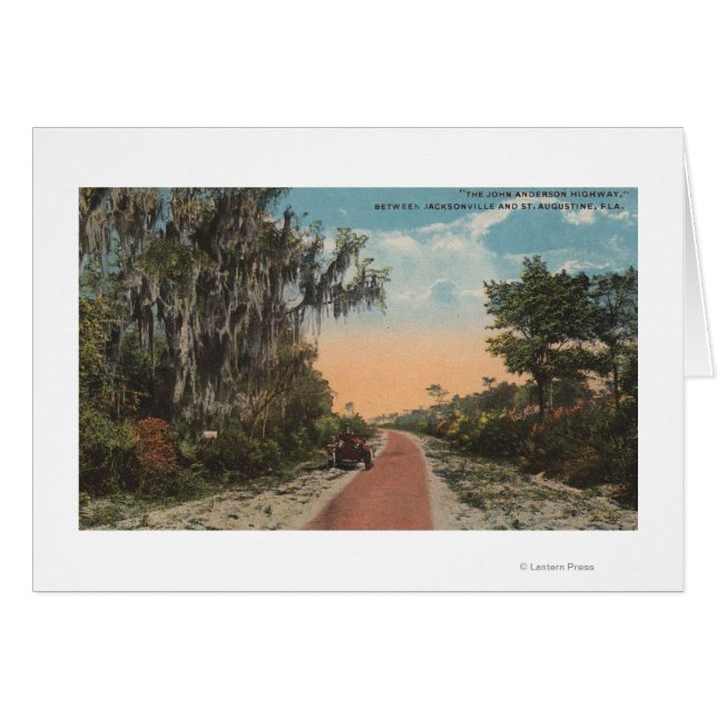 Jacksonville, Florida - John Andersson Hälsningskort (Framsidan Horizontal)