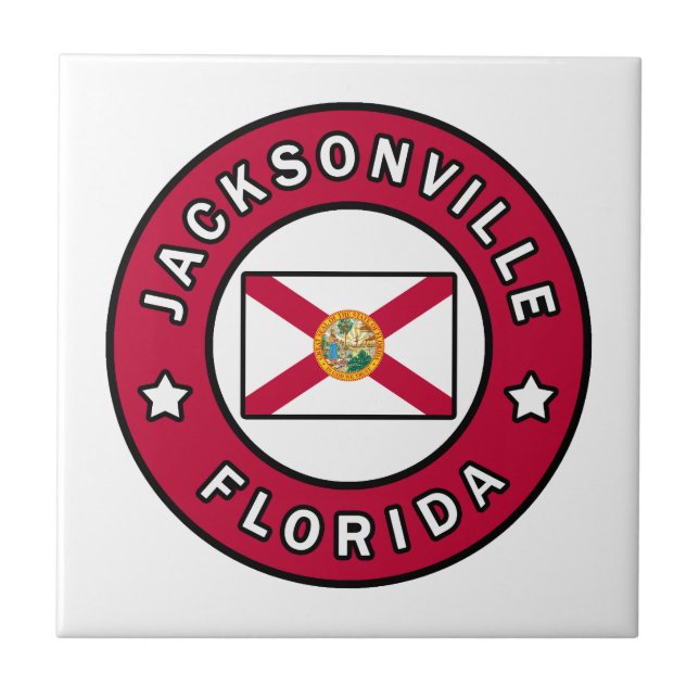 Jacksonville Florida Kakelplatta (Framsidan)