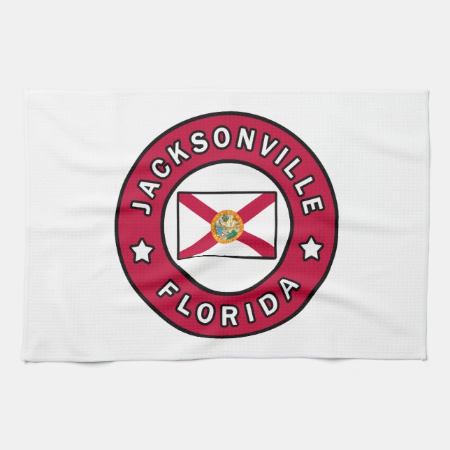 Jacksonville Florida Kökshandduk (Horisontell)