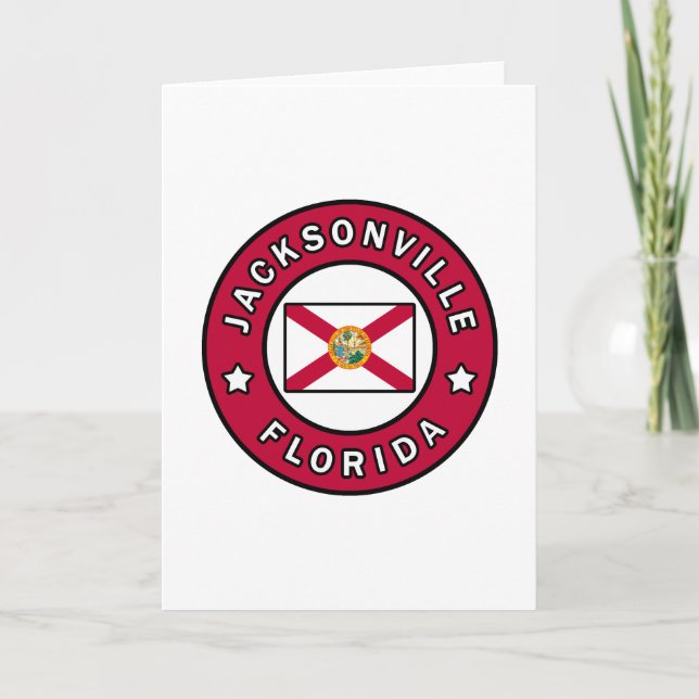 Jacksonville Florida Kort (Framsida)