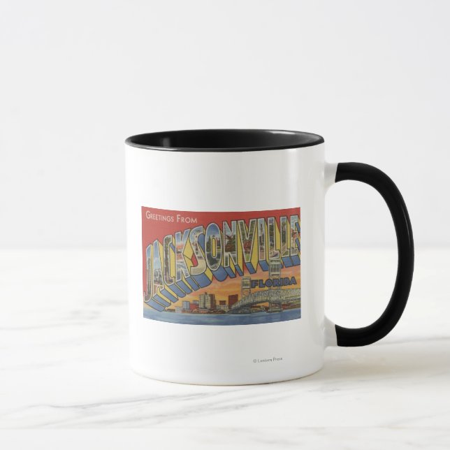 Jacksonville, Florida - Large Brev Scenes Mugg (Höger)