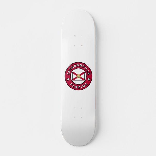 Jacksonville Florida Mini Skateboard Bräda 18,5 Cm (Framsida)