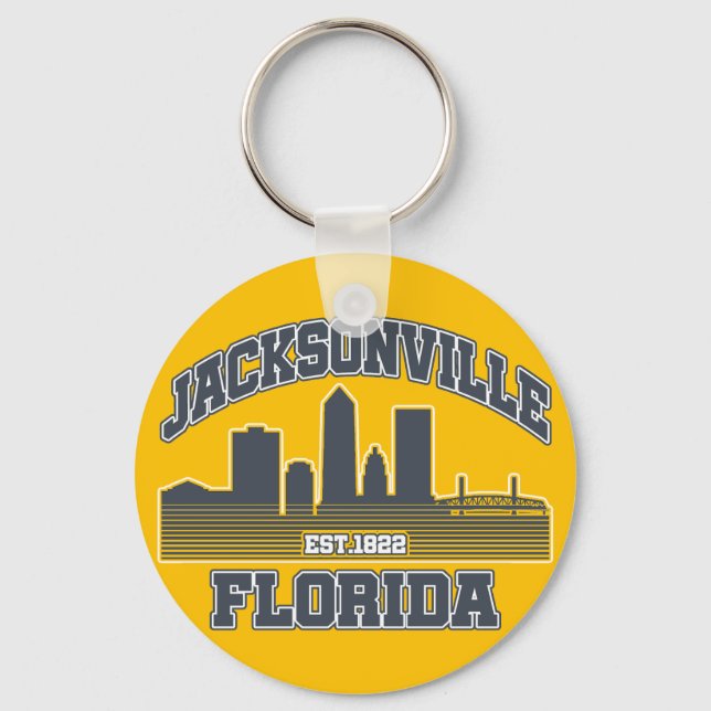 Jacksonville,Florida Nyckelring (Framsida)