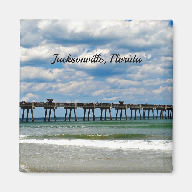 Jacksonville, Florida Pier Magnet (Framsidan)