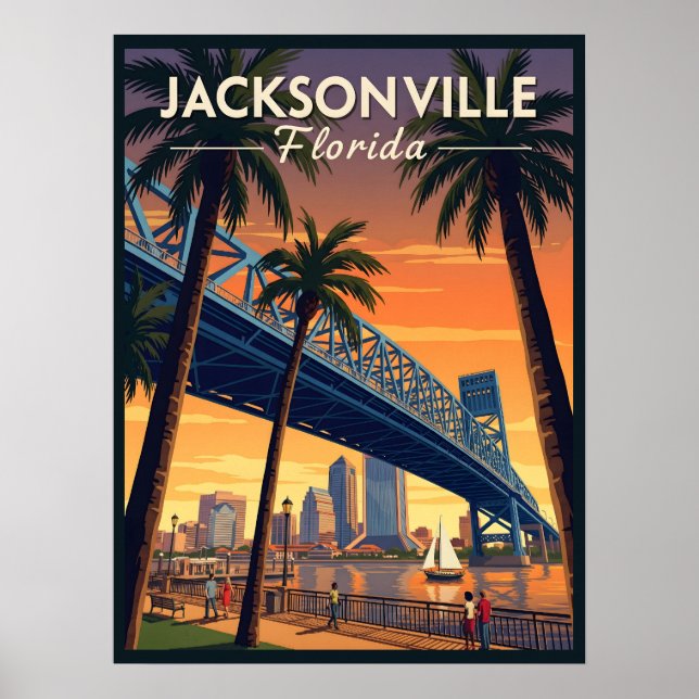 Jacksonville Florida Poster (Framsidan)