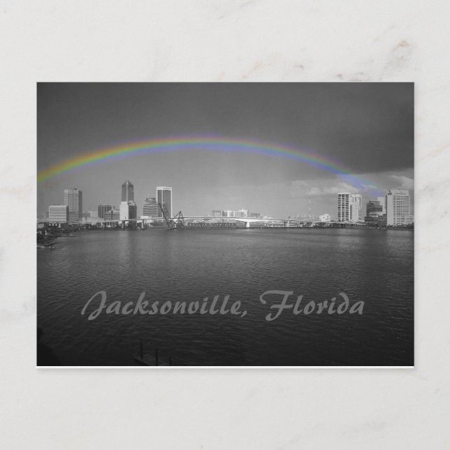 Jacksonville, Florida Rainbow Vykort (Framsida)
