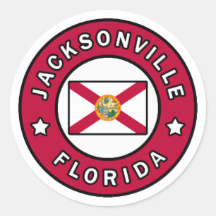 Jacksonville Florida Runt Klistermärke