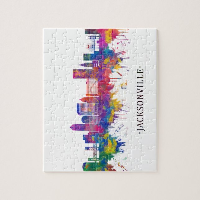 Jacksonville Florida Skyline Pussel (Vertikal)