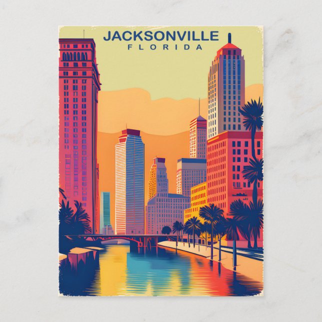 Jacksonville, Florida, Travel Vykort (Framsida)