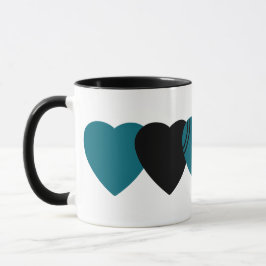 Jacksonville Jaguars Football Heart Design Mugg