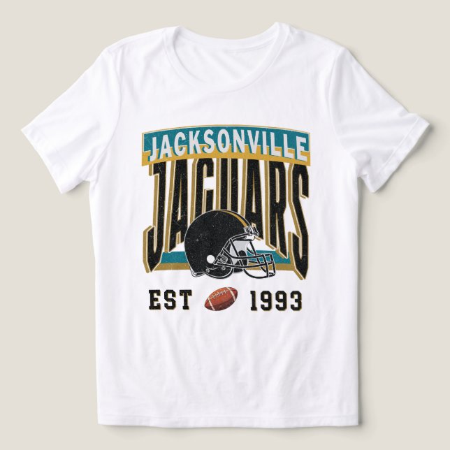 Jacksonville Jaguars Vintage hjälm Tröja (Design Framsida)