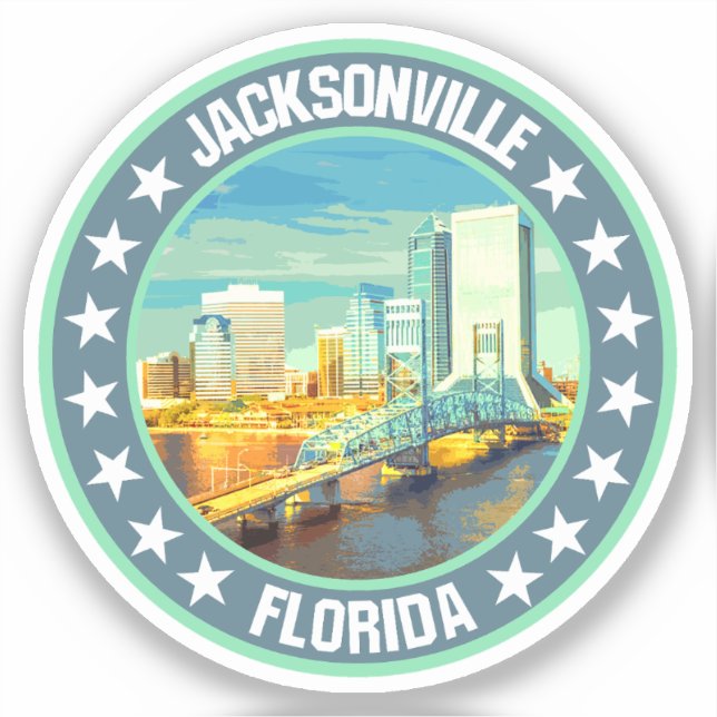 Jacksonville Klistermärken (Framsida)